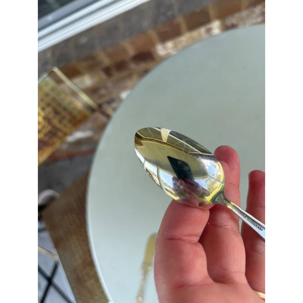 Oneida Community Stainless My Rose Teaspoon 6 Inch Floral Flatware USA